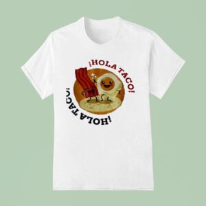 Hola Taco Cartoon T Shirt