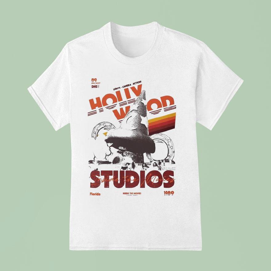 Hollywood The Studios Lights Camera Action Florida Inside The Movies T Shirt