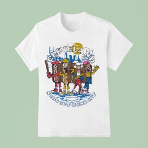 Hotdog Cleveland Suns Out Buns Out Baseball T Shirt