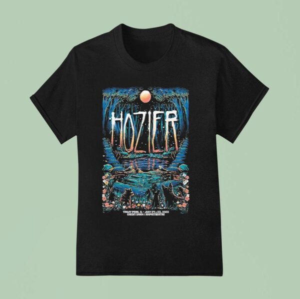 Hozier Jul Credit Union Amphitheatre In Tinley Park Il T Shirt