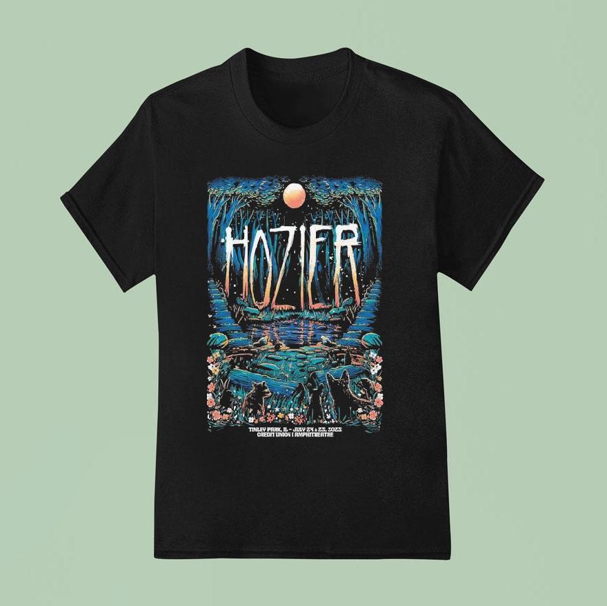 Hozier Jul Credit Union Amphitheatre In Tinley Park Il T Shirt