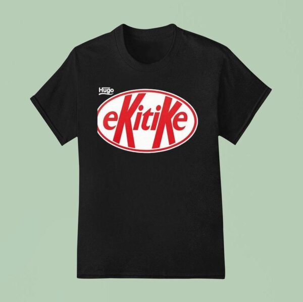 Hugo Ekitike Style Kit Kat Logo T Shirt
