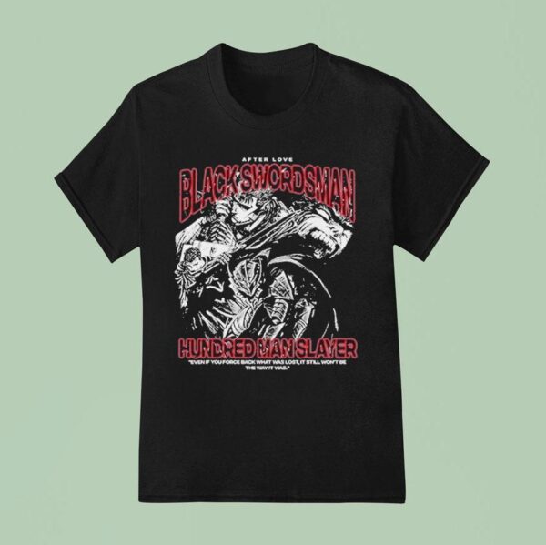 Hundred Man Slayer Black Swordsman T Shirt