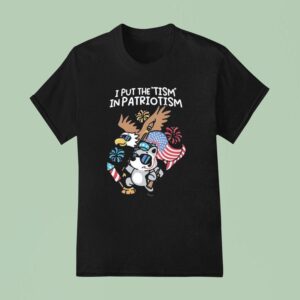 I Put The Tism In Patriotism Athletic T Shirt