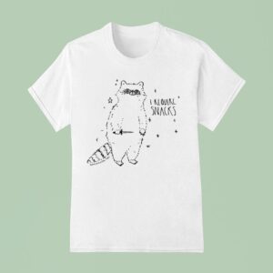 I Require Snacks Raccoon T Shirt