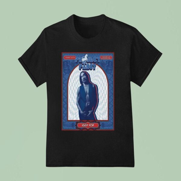 Iggy Pop Project Pabst July Portland Or Waterfront Park T Shirt
