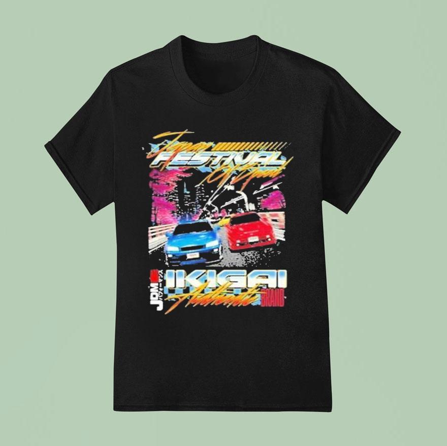 Ikigai Authentic Japan Speed Festival T Shirt