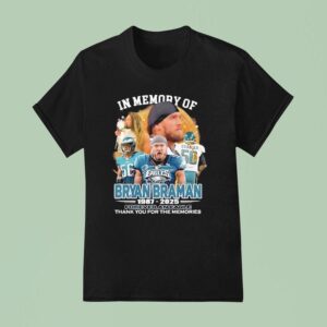 In Memory Of Bryan Braman Eagles Forever An Eagle Thank You For The Memories T Shirt