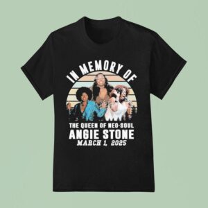 In Memory Of The Queen Of Neo Soul Angie Stone March Vintage Signature T Shirt