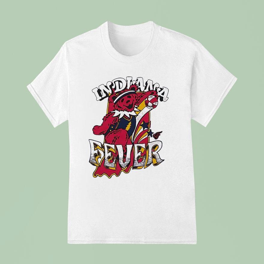 Indiana Fever Grateful Dead Bear T Shirt