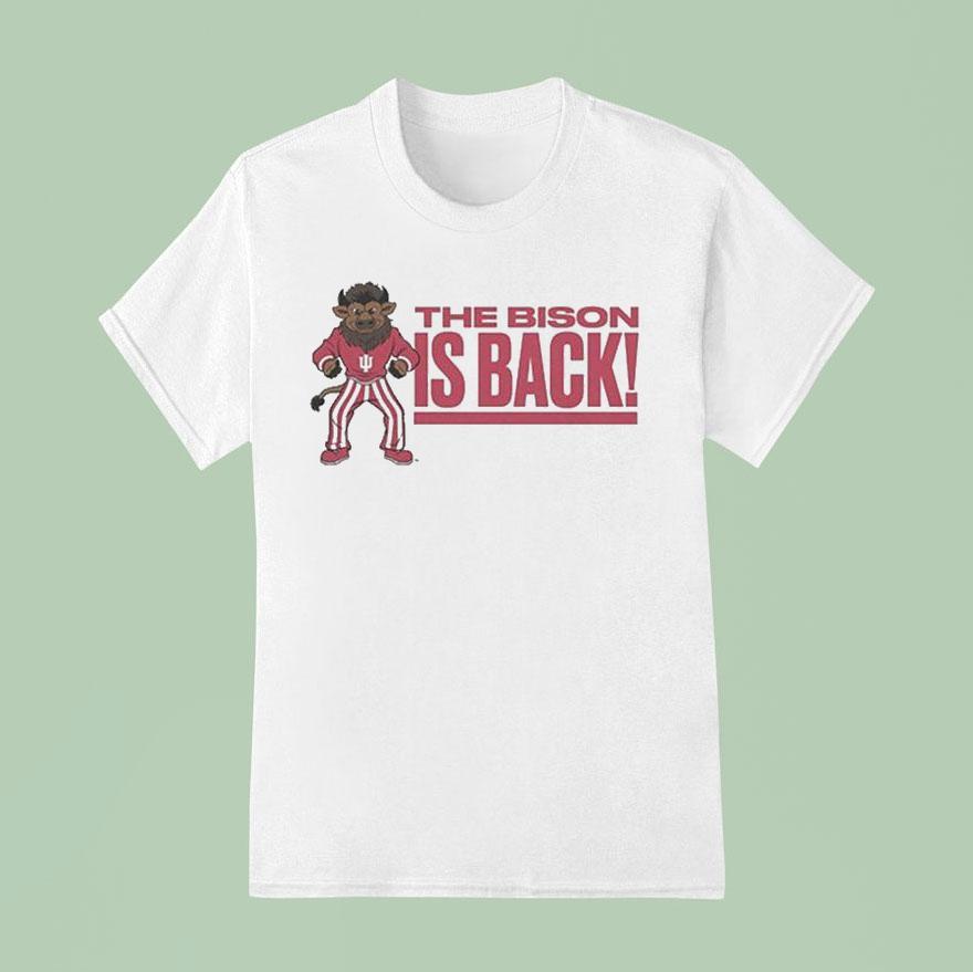 Indiana Hoosiers Hoosier The Bison Is Back Masco T Shirt