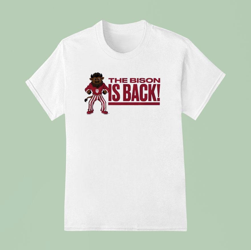 Indiana Hoosiers Hoosier The Bison Is Back T Shirt