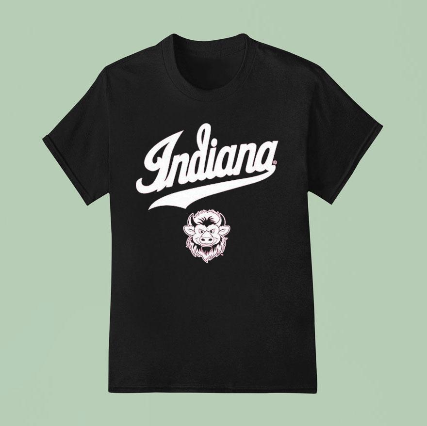 Indiana Hoosiers Mascot Scrip T Shirt