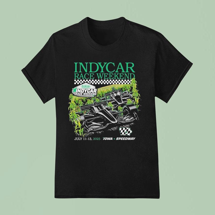 Indycar Race Weekend Tracks And Tractors July Iowa Sukup T Shirt