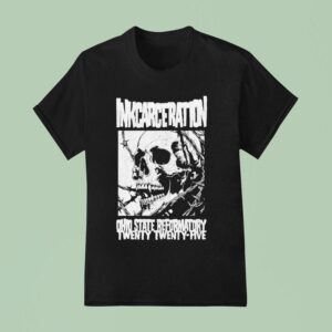 Inkcarceration Festival Barbed Skull Mineral For Mansfield Ohio On July Th Th Americas Rock And Metal Tattoo T Shirt