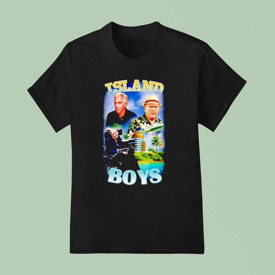 Island Boys Jeffrey Epstein Stephen Hawking And Trump T Shirt