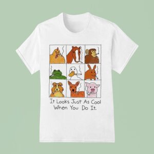It Looks Just As Cool When You Do It Animals Cigarettes T Shirt