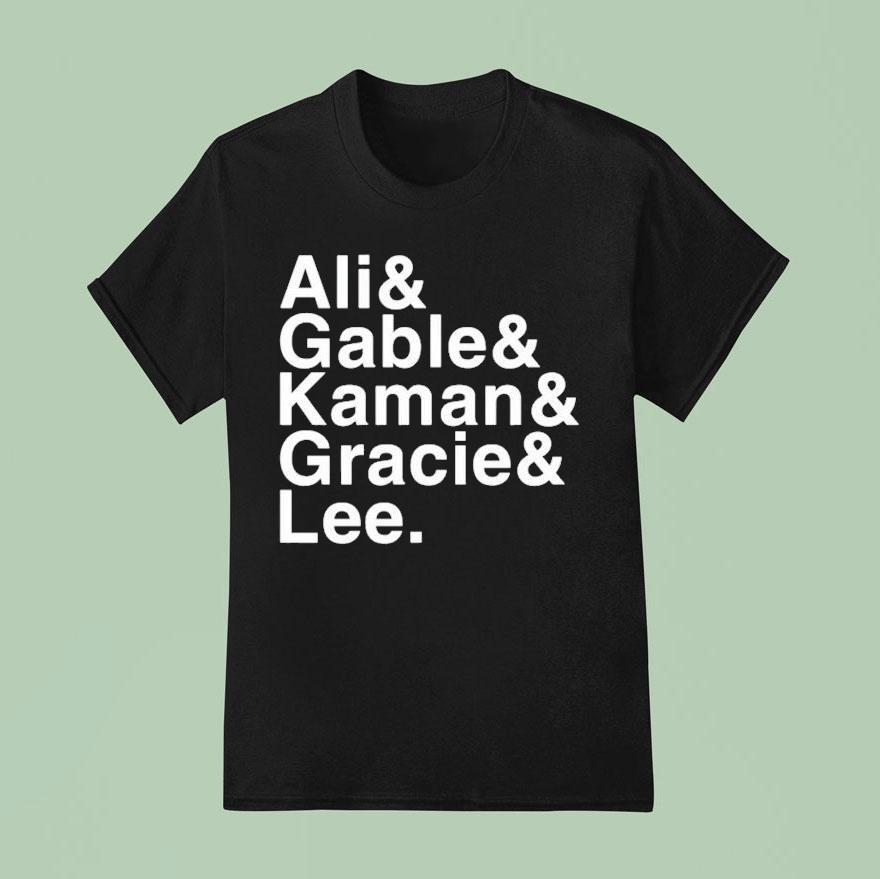 Jacob Bannon Ali Gable Kaman Gracie Lee T Shirt