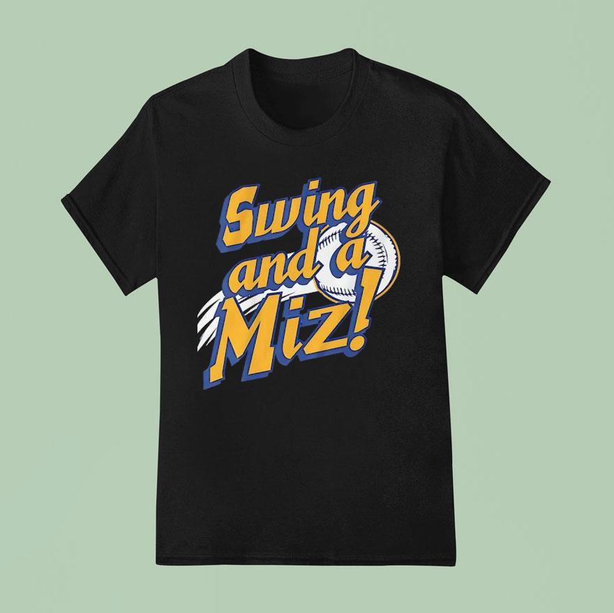 Jacob Misiorowski Swing And A Miz Milwaukee Brewers Baseball T Shirt