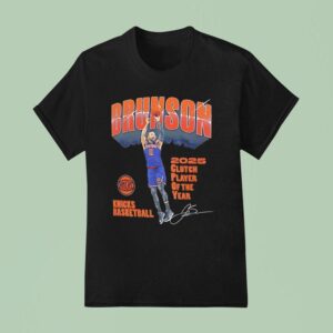 Jalen Brunson New York Knicks Basketball Clutch Player Of The Year Signature T Shirt
