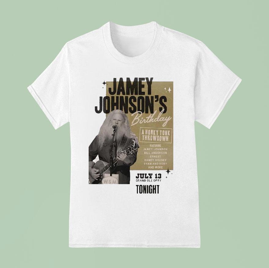 Jamey Johnson Birthday Music Show At Grand Ole Opry In Nashville Tennessee On July T Shirt