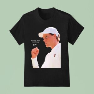 Jannik Sinner Winning Heals Everything Nike X Wimbledon Champions Rules The Grass In London And Makes It Four Grand Slams T Shirt