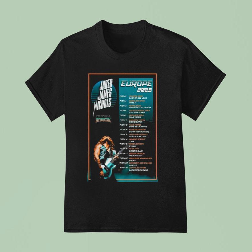 Jared James Nichols Europe Uk Tour Dates T Shirt