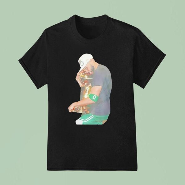 Jayson Tatum Hugs Cup Champions Boston Celtics T Shirt