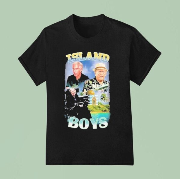 Jeffrey Epstein Trump And Stephen Hawking Island Boys T Shirt