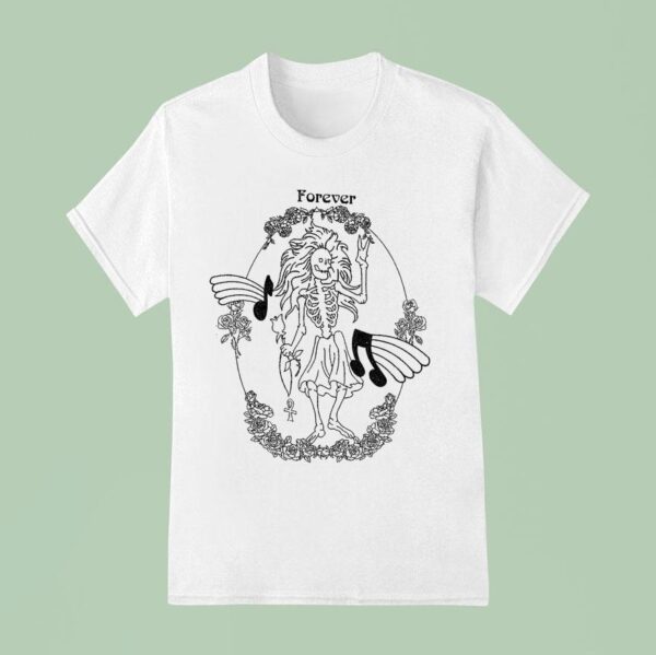 Jerry Garcia Forever Skeleton T Shirt