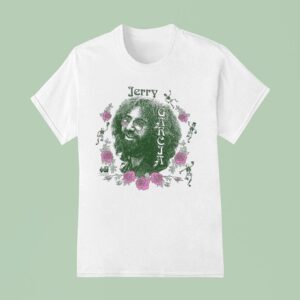 Jerry Garcia Rosebud T Shirt