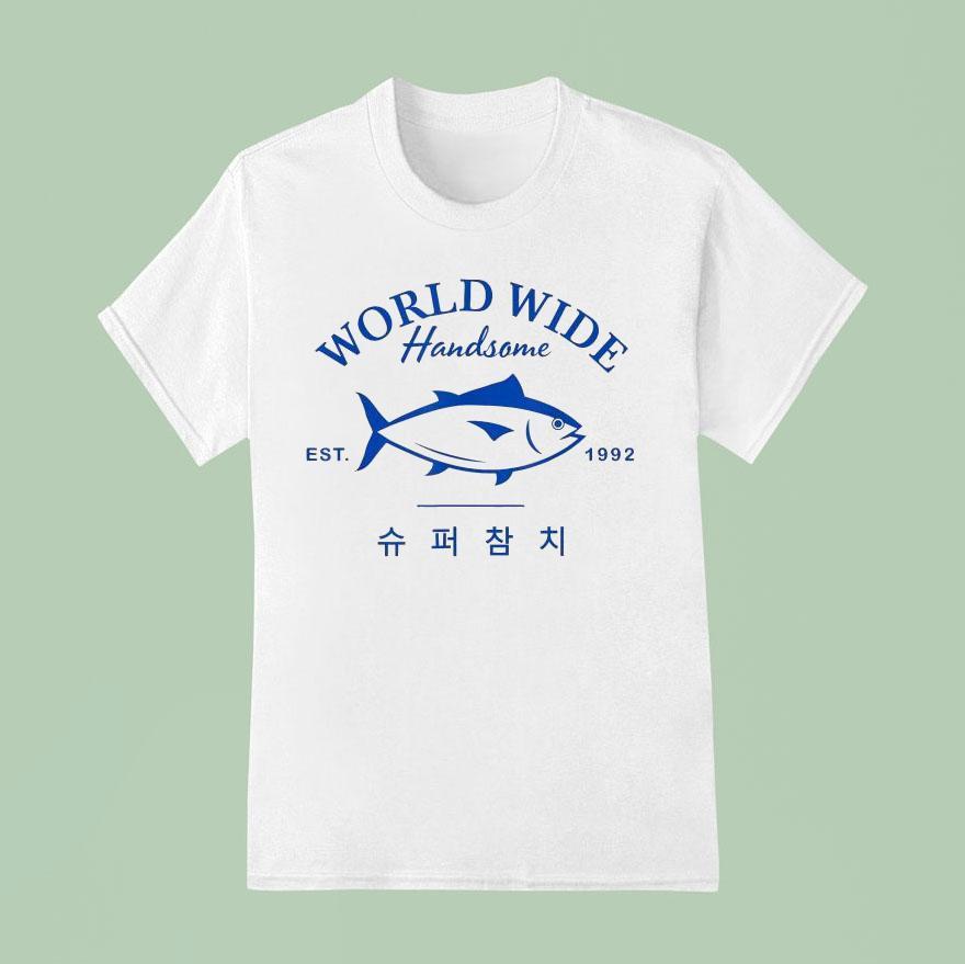 Jin Super Tuna World Wide Handsome Fish Army Kpop Tour Concert Est T Shirt