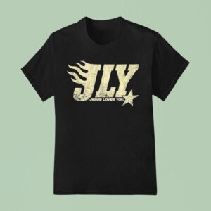 Jly Jesus Loves You Flame Logo T Shirt
