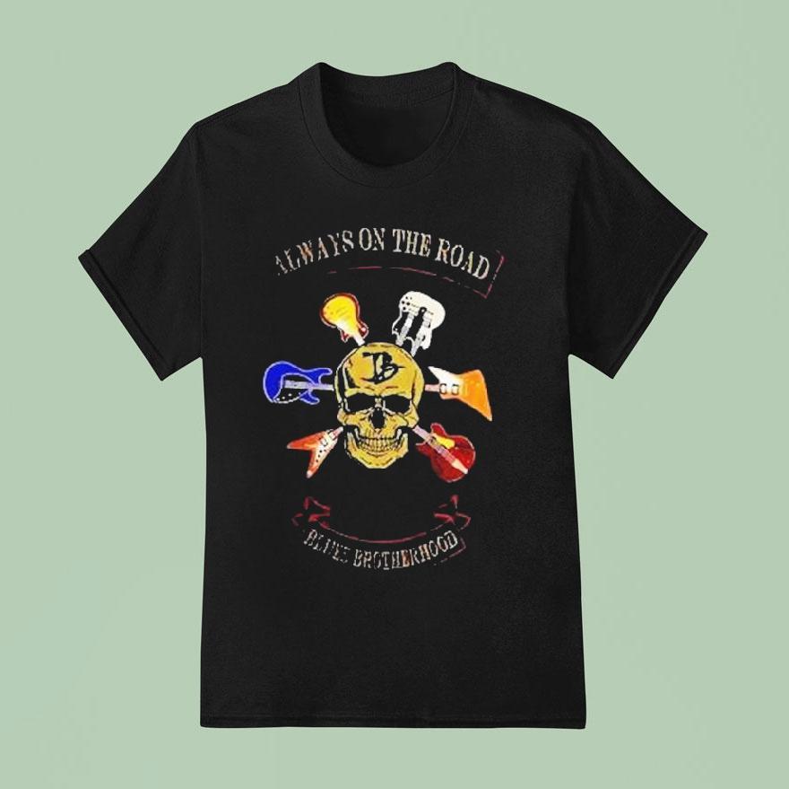 Joe Bonamassa Always On The Road Blues Brotherhood Skull T Shirt