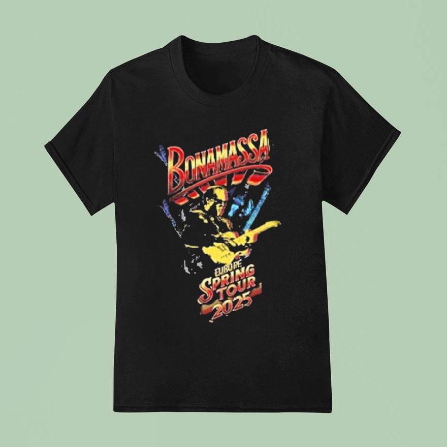 Joe Bonamassa Europe Spring Tour T Shirt