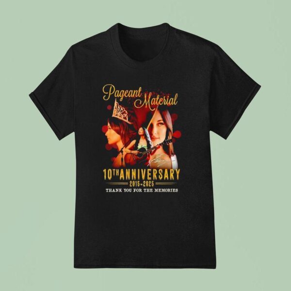 Kacey Musgraves Pageant Material Th Anniversary Signature Thank You For The Memories T Shirt