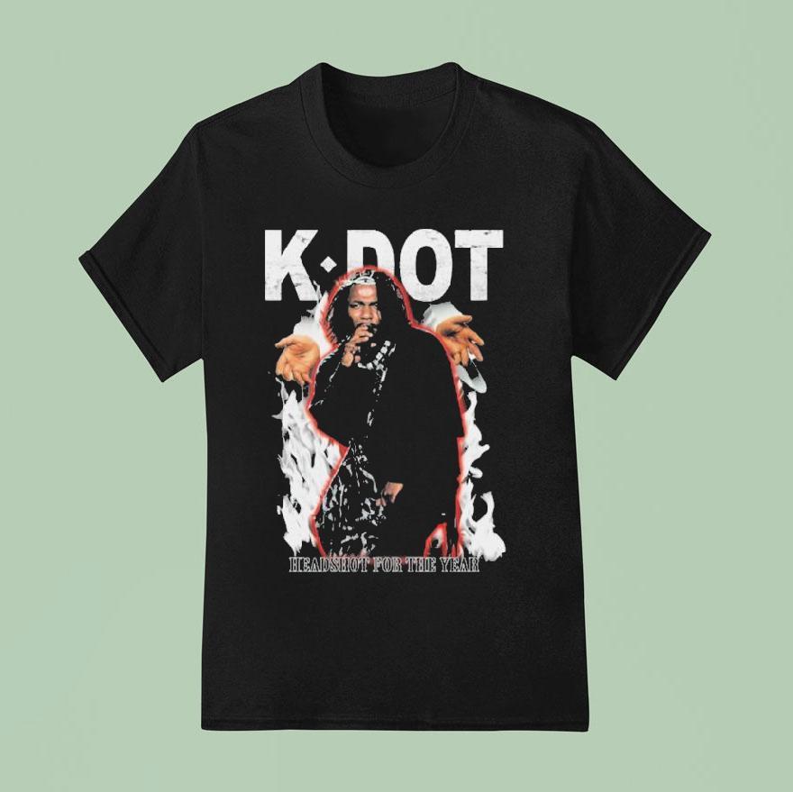 Kendrick Lamar K Dot Headshot For The Year T Shirt