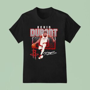 Kevin Durant Houston Rockets Basketball Singature T Shirt