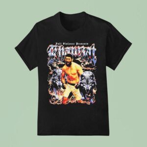 Khamzat Chimaev Born In War Full Violence Wolfs T Shirt