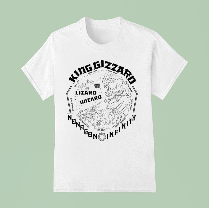 King Gizzard And The Lizard Wizard Nonagon Infinity Mono T Shirt