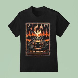 King Gizzard And The Lizard Wizard Us Tour Phoenix Fire With Cities Lis T Shirt