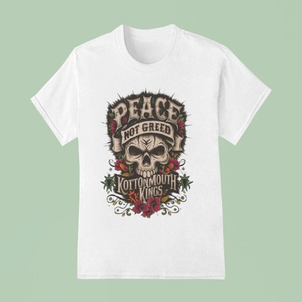 Kottonmouth Kings Peace Not Greed Skull T Shirt