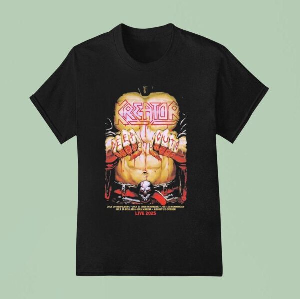 Kreator Deep Cuts Live From July To August T Shirt