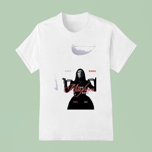 Lady Gaga The Mayhem Ball Tour Roster T Shirt