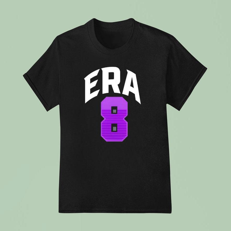 Lamar Jackson Wearing Era Logo T Shirt