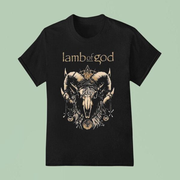 Lamb Of God Ram Skull T Shirt
