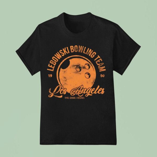 Lebowski Bowling Team Los Angeles The Dude Abides T Shirt