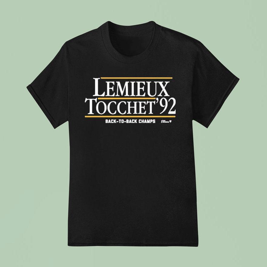 Lemieux Tocchet Back To Back Champs T Shirt