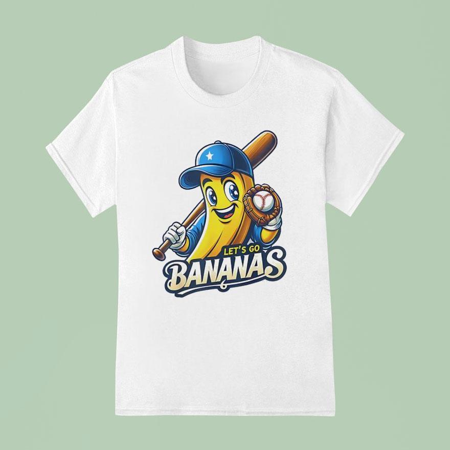 Let S Go Bananas Baseball T Shirt