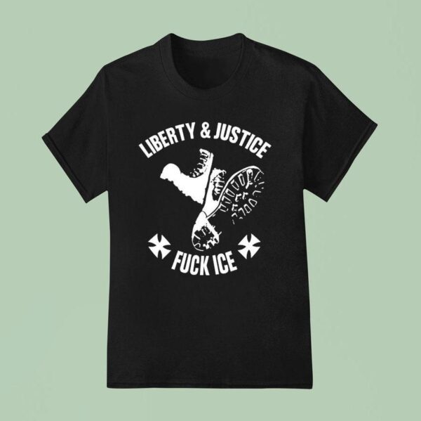 Liberty And Justice Fck Ice T Shirt